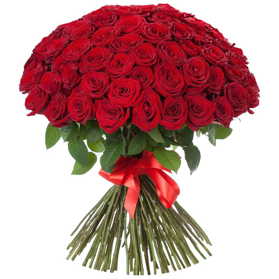 100 Red Roses Bouquet